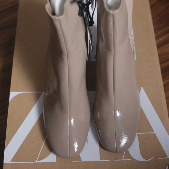 NWT Zara Beige Boots. - Picture 3 of 6
